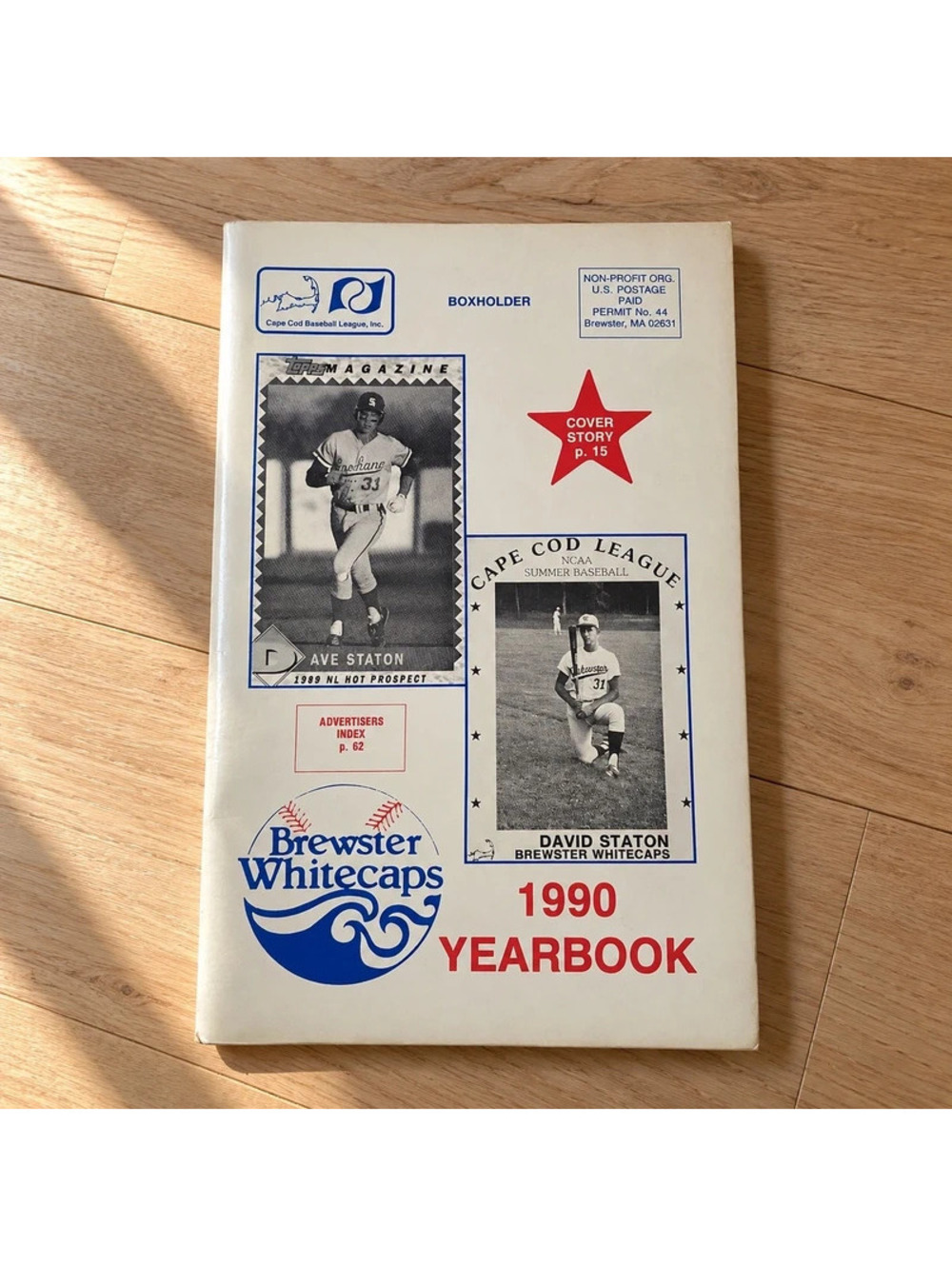 1990 Brewster Whitecaps Yearbook Cape Cod Baseball League Vintage CCBL